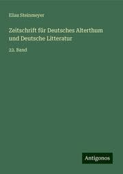 Cover von Zeitschrift für Deutsches Alterthum und Deutsche Litteratur