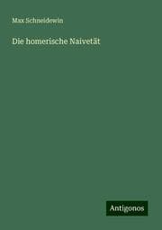 Cover von Die homerische Naivetät