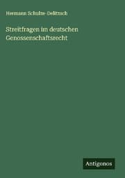 Cover von Streitfragen im deutschen Genossenschaftsrecht
