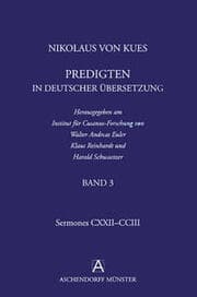 Cover von Nikolaus von Kues: Predigten in deutscher Übersetzung