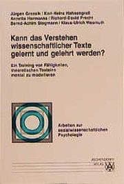 Cover von Kann das Verstehen wissenschaftlicher Texte gelernt und gelehrt werden?