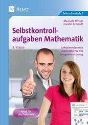Cover von Selbstkontrollaufgaben Mathematik 8.Klasse