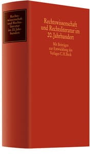Cover von Rechtswissenschaft und Rechtsliteratur im 20. Jahrhundert
