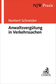 Cover von Anwaltsvergütung in Verkehrssachen