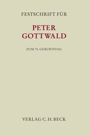 Cover von Festschrift für Peter Gottwald zum 70.Geburtstag
