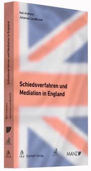 Cover von Schiedsverfahren und Mediation in England
