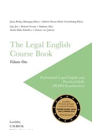 Cover von The Legal English Course Book Vol. I