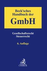 Cover von Beck'sches Handbuch der GmbH