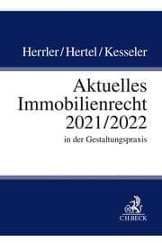 Cover von Aktuelles Immobilienrecht 2021/2022