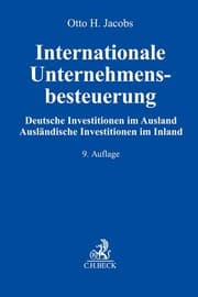 Cover von Internationale Unternehmensbesteuerung