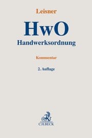 Cover von Handwerksordnung. HwO