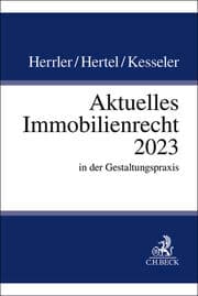 Cover von Aktuelles Immobilienrecht 2023