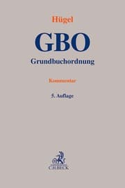 Cover von Grundbuchordnung. GBO