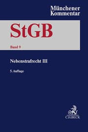 Cover von Münchener Kommentar zum Strafgesetzbuch Bd. 9: Nebenstrafrecht III