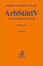 Cover von Arbeitsstättenverordnung (ArbStättV)