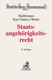 Cover von Staatsangehörigkeitsrecht