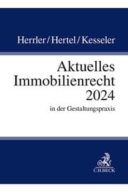 Cover von Aktuelles Immobilienrecht 2024