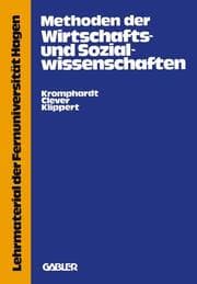 Cover von Methoden der Wirtschafts- und Sozialwissenschaften