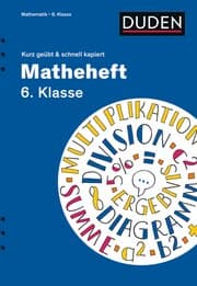 Cover von Matheheft 6. Klasse