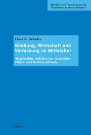 Cover von Siedlung, Wirtschaft und Verfassung im Mittelalter