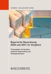 Cover von Bayerische Bauordnung 2020 und 2021 im Vergleich