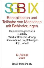 Cover von SGB IX Rehabilitation und Teilhabe von Menschen mit Behinderungen
