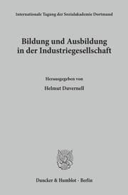 Cover von Bildung und Ausbildung in der Industriegesellschaft.