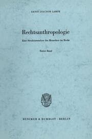 Cover von Rechtsanthropologie.