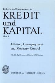 Cover von Inflation, Unemployment and Monetary Control.