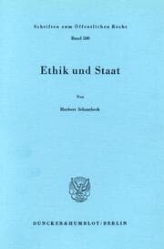 Cover von Ethik und Staat.