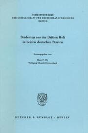 Cover von Studenten aus der Dritten Welt in beiden deutschen Staaten.