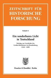 Cover von Ein sonderbares Licht in Teutschland.