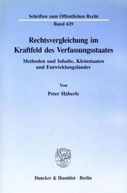Cover von Rechtsvergleichung im Kraftfeld des Verfassungsstaates.