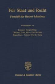 Cover von Für Staat und Recht.