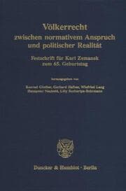 Cover von Völkerrecht zwischen normativem Anspruch und politischer Realität.