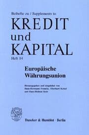 Cover von Europäische Währungsunion.