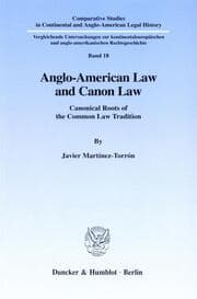 Cover von Anglo-American Law and Canon Law.