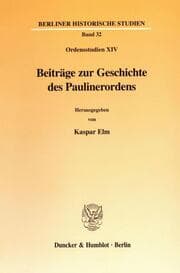 Cover von Beiträge zur Geschichte des Paulinerordens.