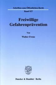 Cover von Freiwillige Gefahrenprävention.