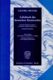 Cover von Lehrbuch des deutschen Staatsrechts