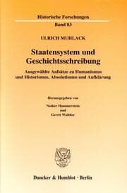 Cover von Staatensystem und Geschichtsschreibung.