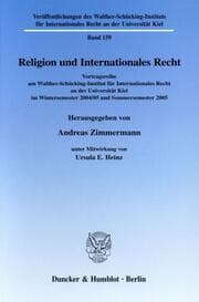 Cover von Religion und Internationales Recht.