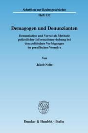 Cover von Demagogen und Denunzianten