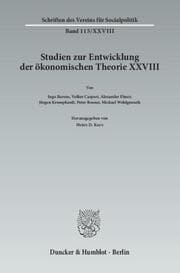 Cover von Die Ökonomik im Spannungsfeld zwischen Natur- und Geisteswissenschaften.