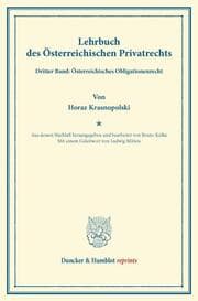 Cover von Lehrbuch des Österreichischen Privatrechts.