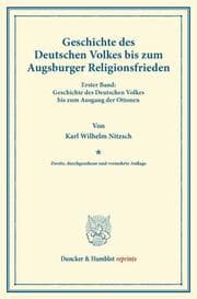 Cover von Geschichte des Deutschen Volkes bis zum Augsburger Religionsfrieden.
