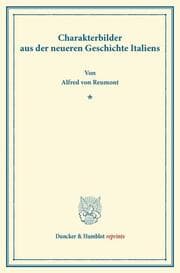 Cover von Charakterbilder aus der neueren Geschichte Italiens.