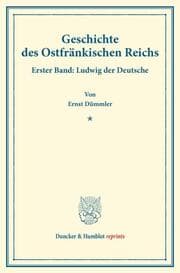 Cover von Geschichte des Ostfränkischen Reichs.