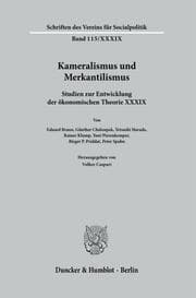Cover von Kameralismus und Merkantilismus.