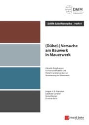 Cover von (Dübel-) Versuche am Bauwerk in Mauerwerk